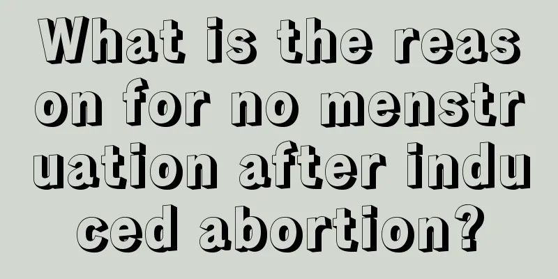 What is the reason for no menstruation after induced abortion?