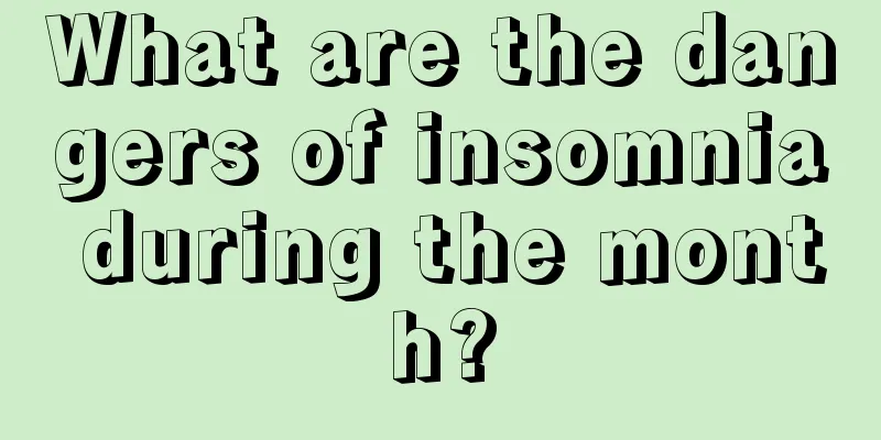 What are the dangers of insomnia during the month?