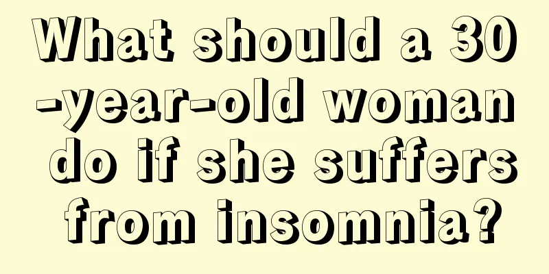 What should a 30-year-old woman do if she suffers from insomnia?