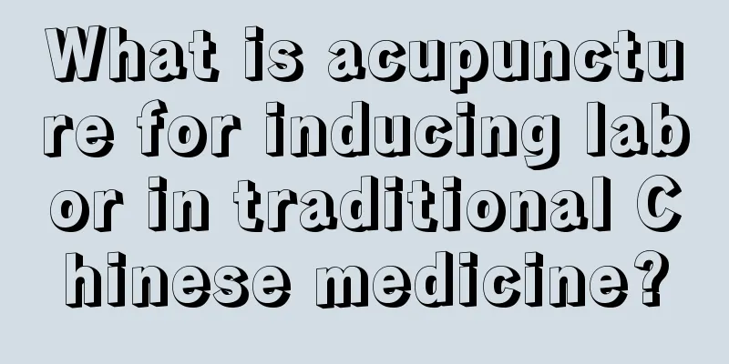 What is acupuncture for inducing labor in traditional Chinese medicine?