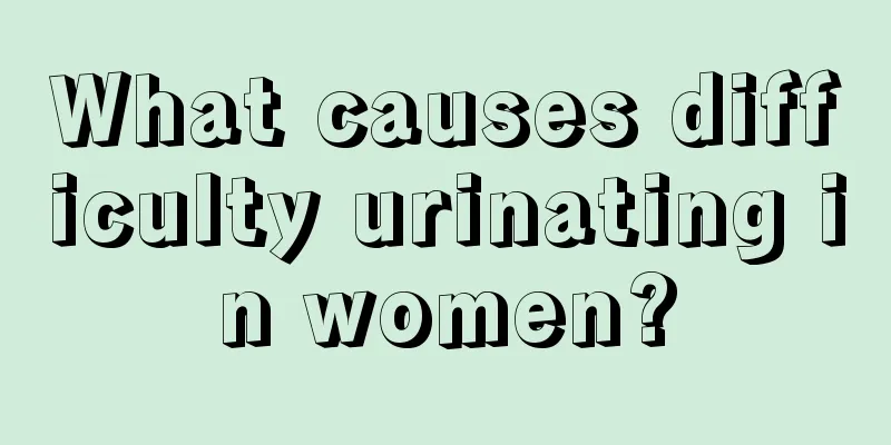 What causes difficulty urinating in women?