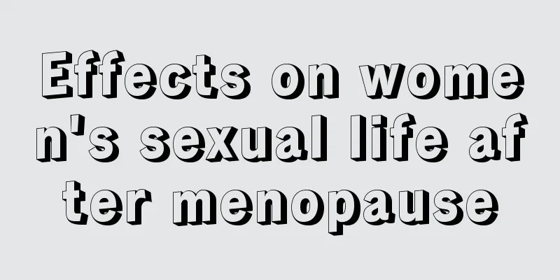 Effects on women's sexual life after menopause