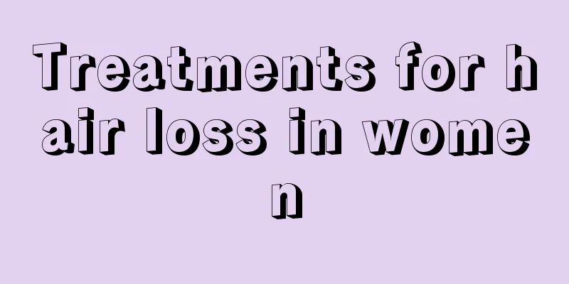 Treatments for hair loss in women