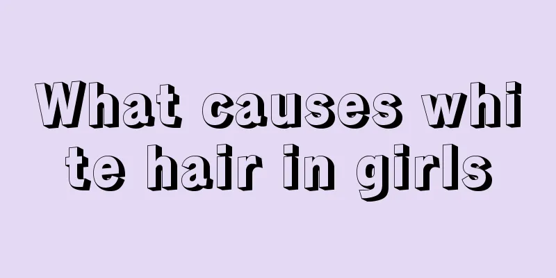 What causes white hair in girls