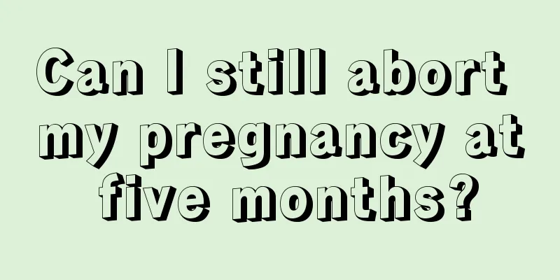 Can I still abort my pregnancy at five months?