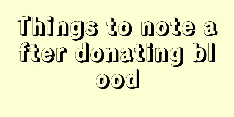 Things to note after donating blood