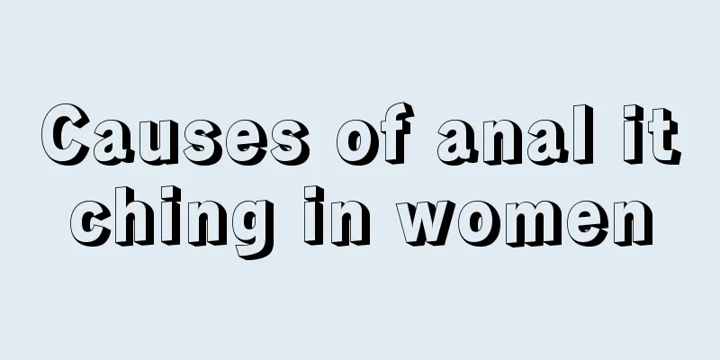 Causes of anal itching in women