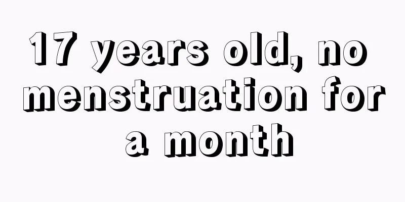 17 years old, no menstruation for a month