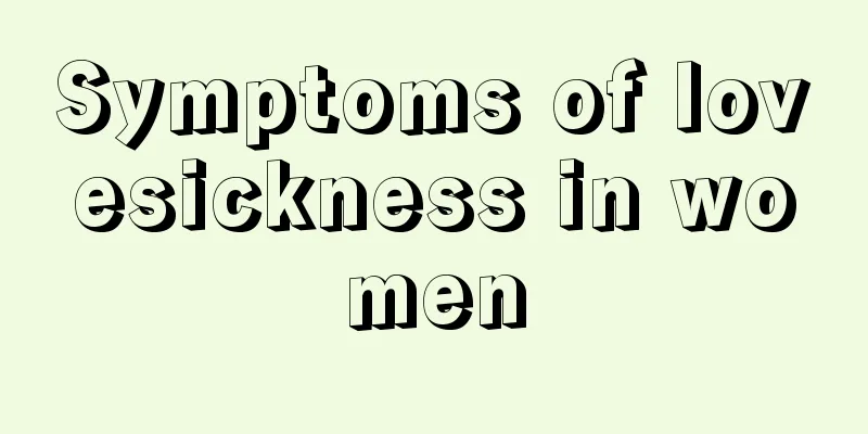 Symptoms of lovesickness in women