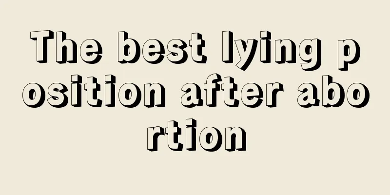 The best lying position after abortion