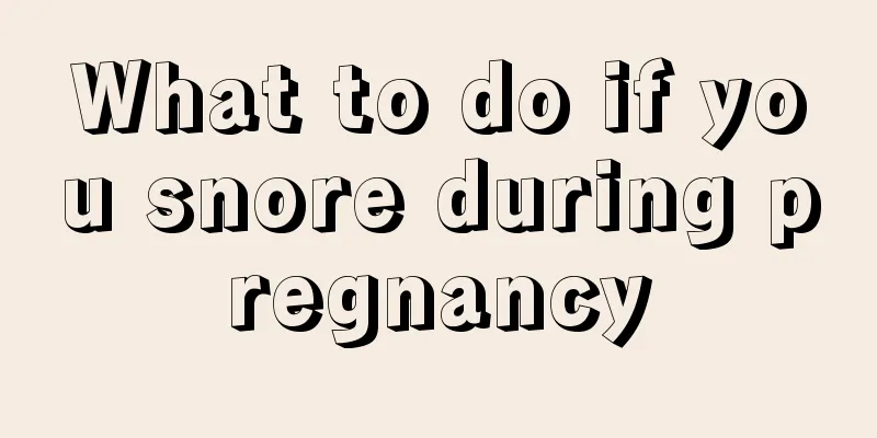 What to do if you snore during pregnancy