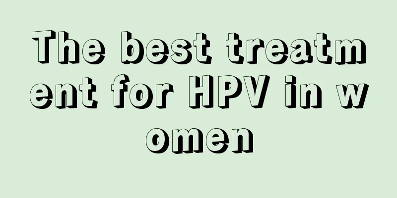 The best treatment for HPV in women