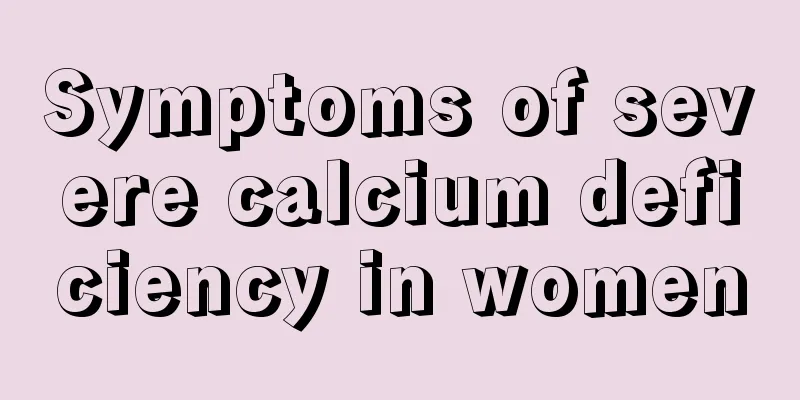 Symptoms of severe calcium deficiency in women