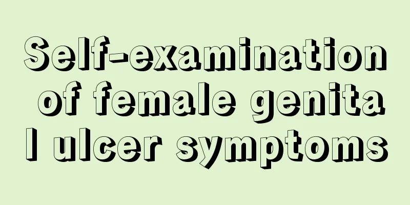 Self-examination of female genital ulcer symptoms