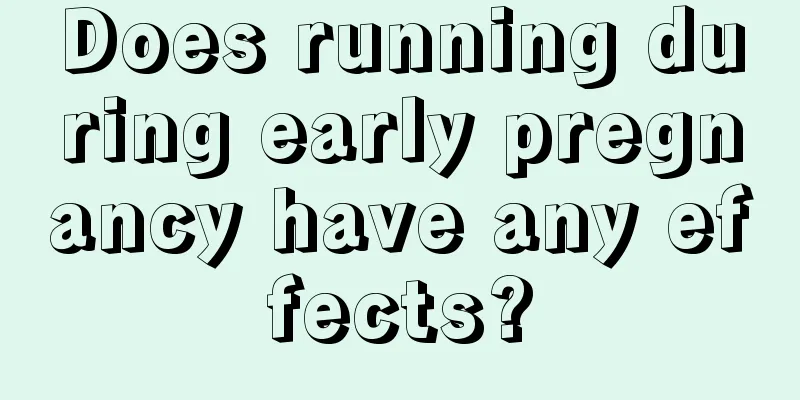 Does running during early pregnancy have any effects?