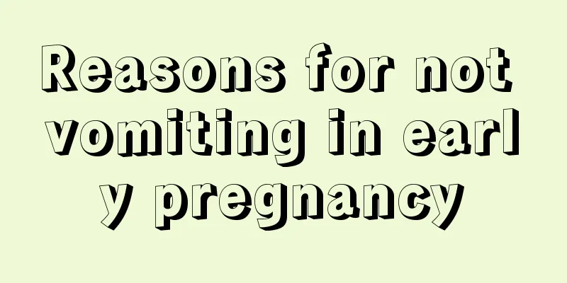 Reasons for not vomiting in early pregnancy