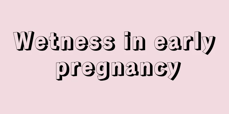 Wetness in early pregnancy