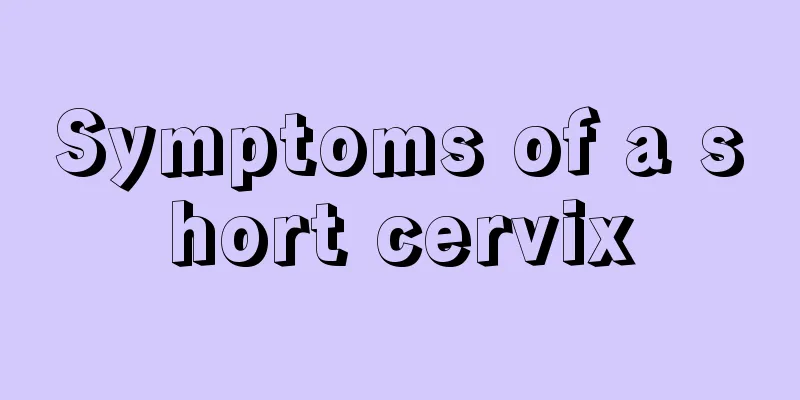 Symptoms of a short cervix