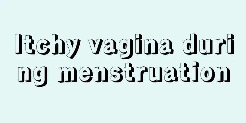 Itchy vagina during menstruation