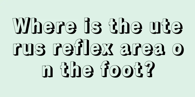 Where is the uterus reflex area on the foot?