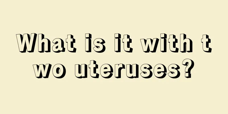 What is it with two uteruses?