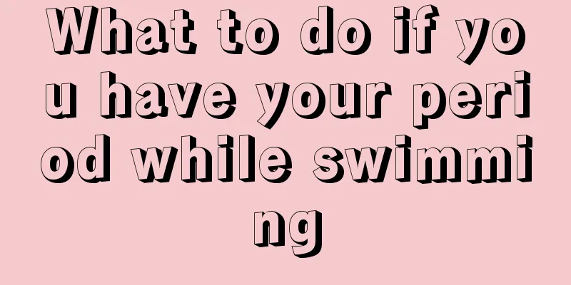 What to do if you have your period while swimming