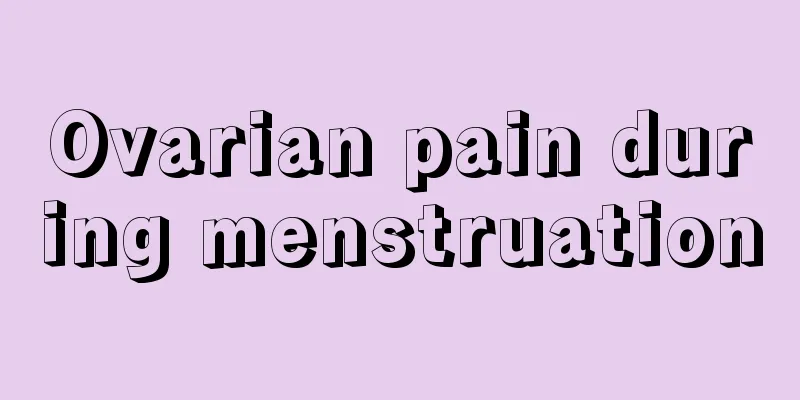 Ovarian pain during menstruation