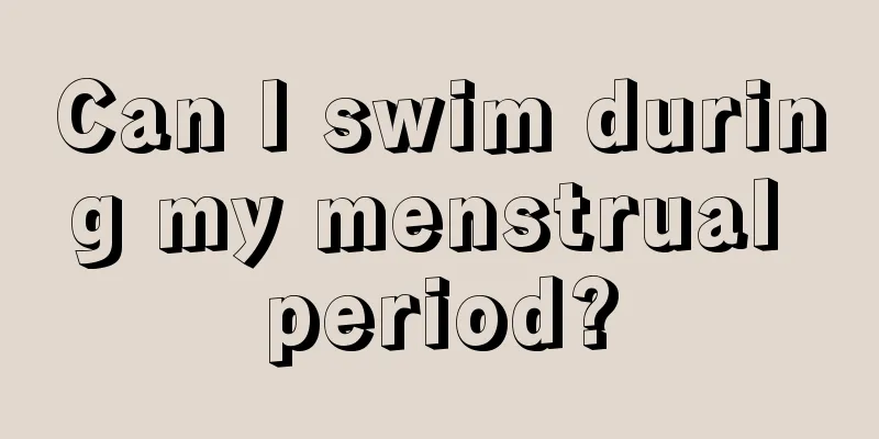 Can I swim during my menstrual period?