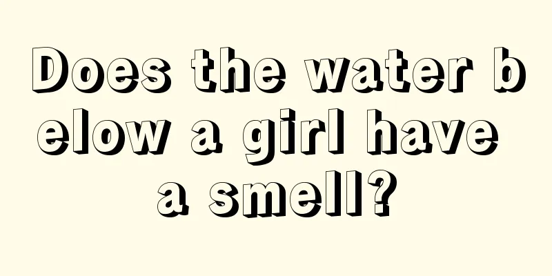 Does the water below a girl have a smell?