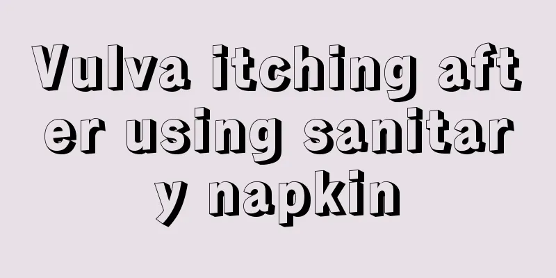 Vulva itching after using sanitary napkin