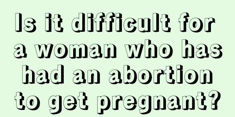 Is it difficult for a woman who has had an abortion to get pregnant?