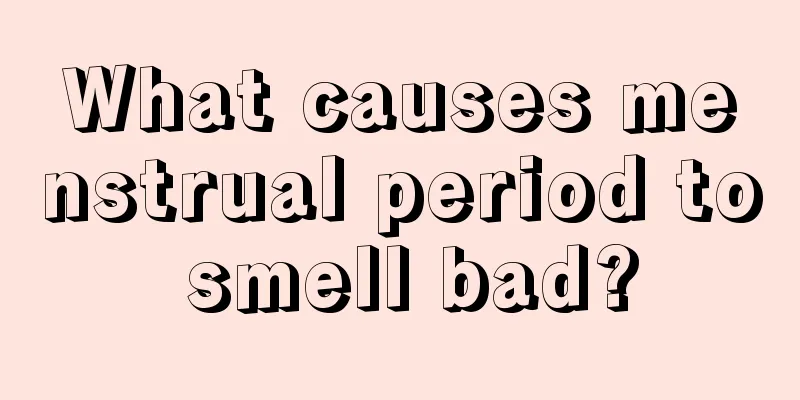 What causes menstrual period to smell bad?