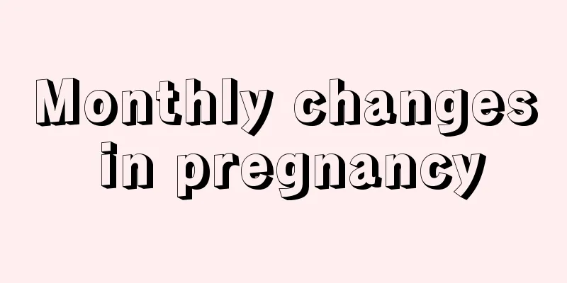 Monthly changes in pregnancy