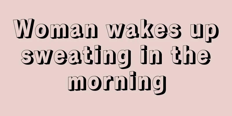 Woman wakes up sweating in the morning