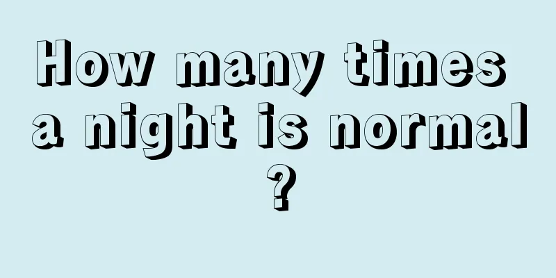 How many times a night is normal?