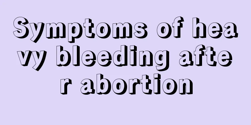 Symptoms of heavy bleeding after abortion