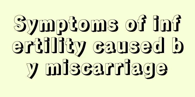 Symptoms of infertility caused by miscarriage