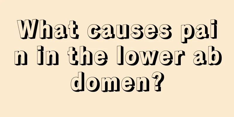 What causes pain in the lower abdomen?