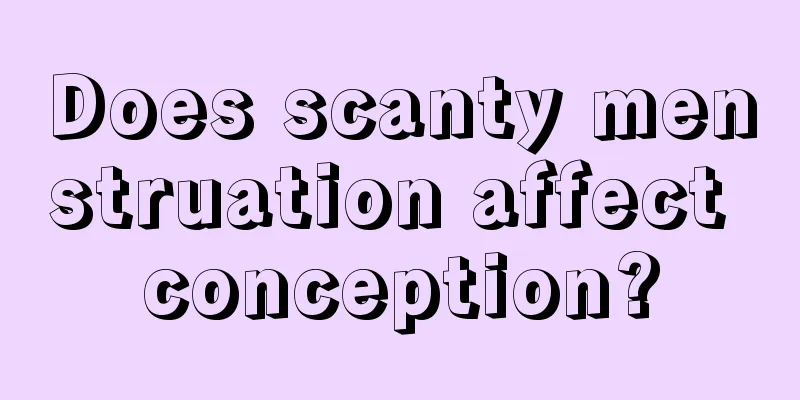 Does scanty menstruation affect conception?