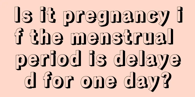 Is it pregnancy if the menstrual period is delayed for one day?