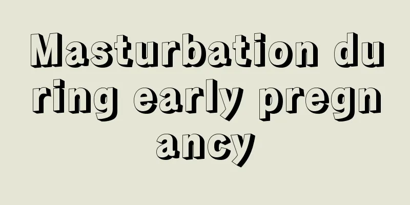 Masturbation during early pregnancy