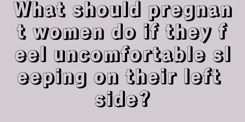 What should pregnant women do if they feel uncomfortable sleeping on their left side?