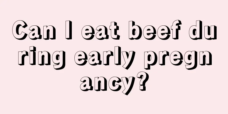 Can I eat beef during early pregnancy?