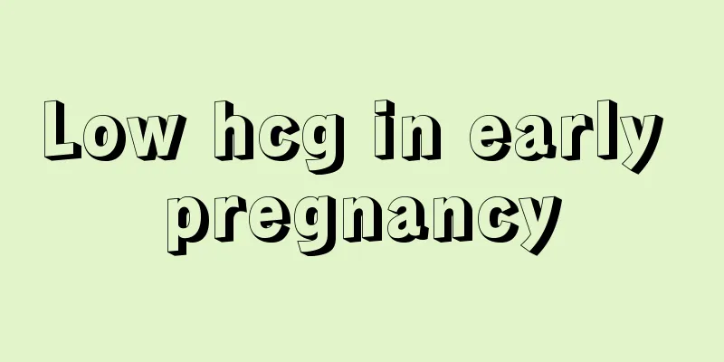 Low hcg in early pregnancy