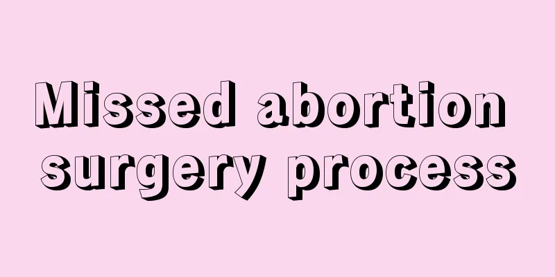 Missed abortion surgery process