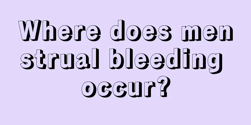 Where does menstrual bleeding occur?