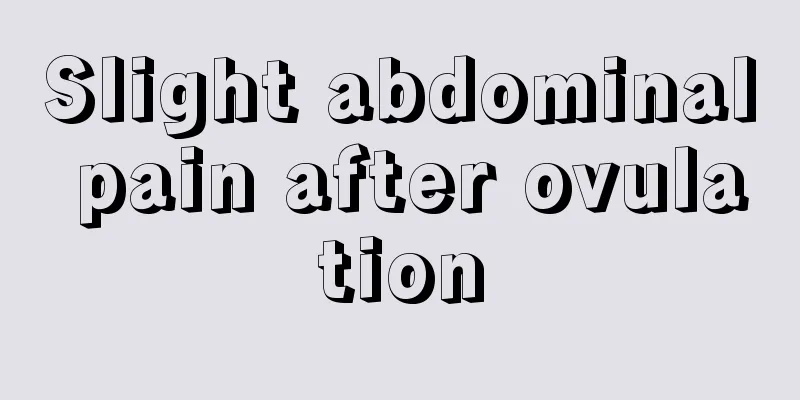 Slight abdominal pain after ovulation