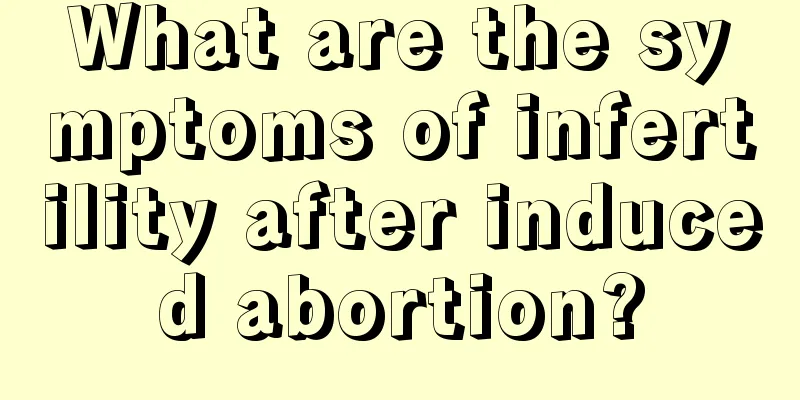 What are the symptoms of infertility after induced abortion?