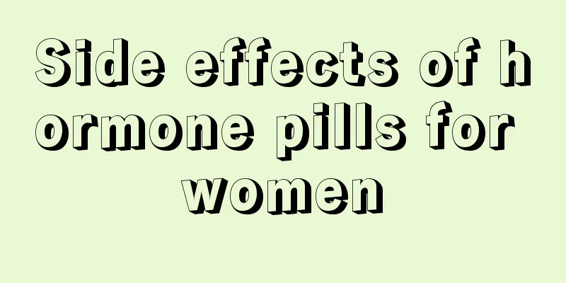 Side effects of hormone pills for women