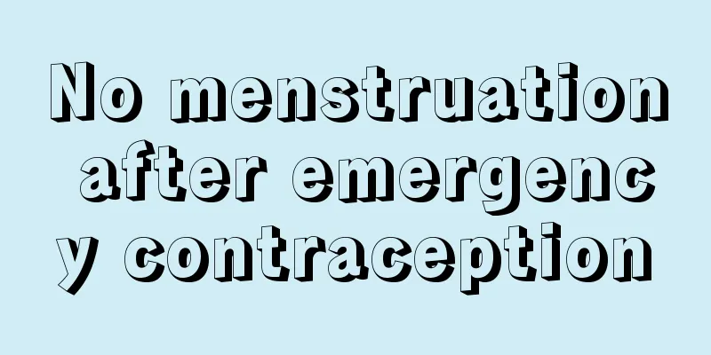 No menstruation after emergency contraception